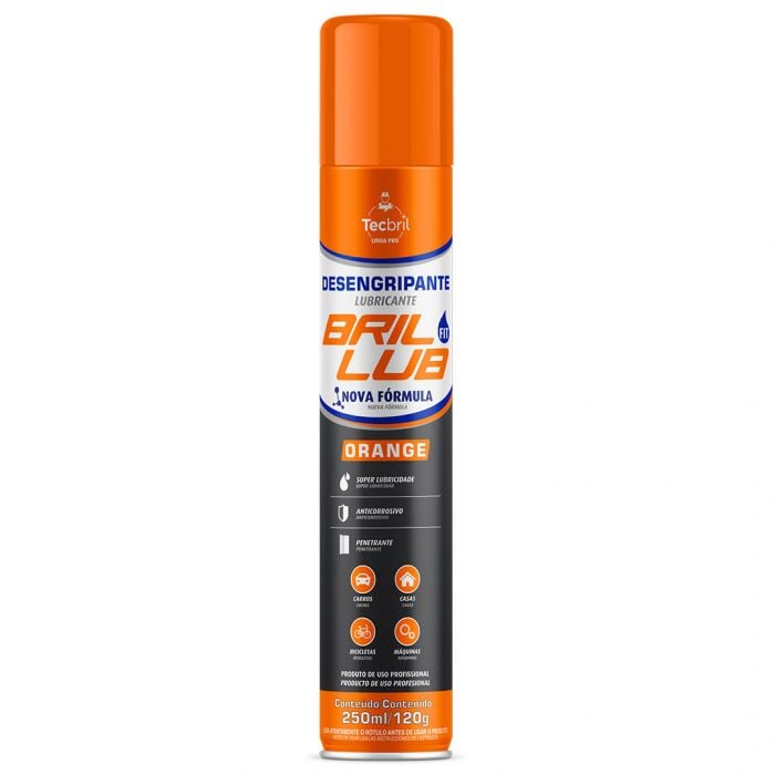 DESENGRIPANTE BRIL LUB FIT 250ML ORANGE
