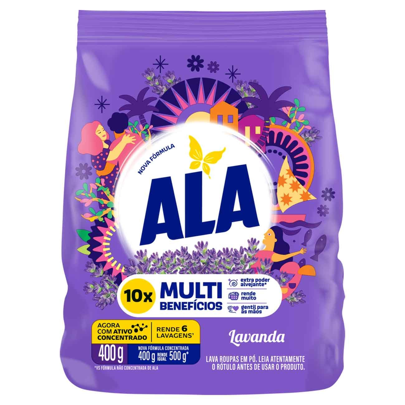 DETERGENTE PO ALA SACHET 400G LAVANDA