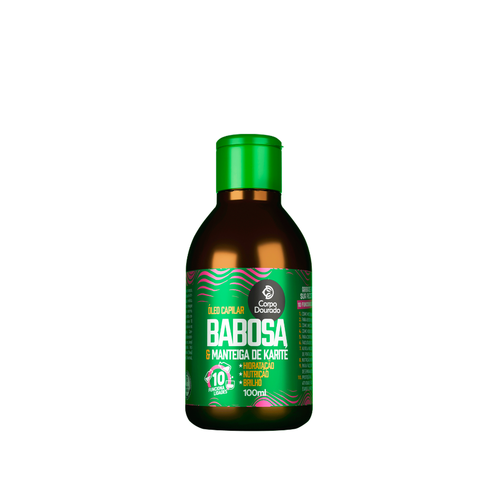OLEO CAPILAR CORPO DOURADO 100ML BABOSA & KERATINA