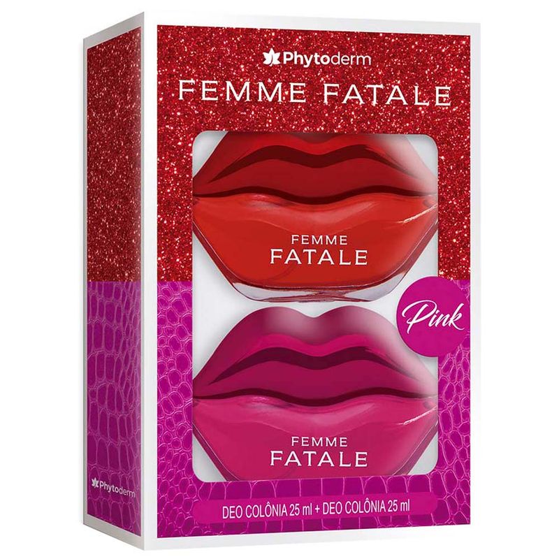 KIT PHYTODERM DEO COLONIA 25ML FEMME FATALE + PINK