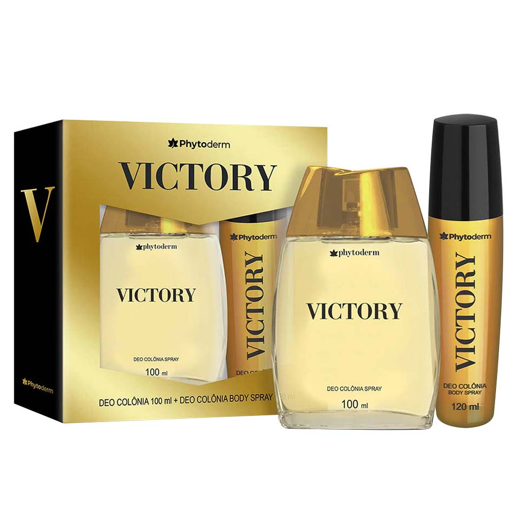 KIT PHYTODERM DEO COLONIA 100ML + BODY SPRAY 120ML VICTORY