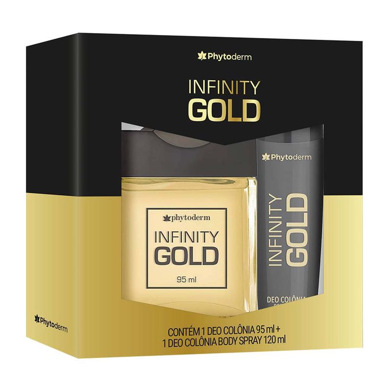 KIT PHYTO DEO COLONIA 95ML + BODY SPRAY 120ML INFINITY GOLD