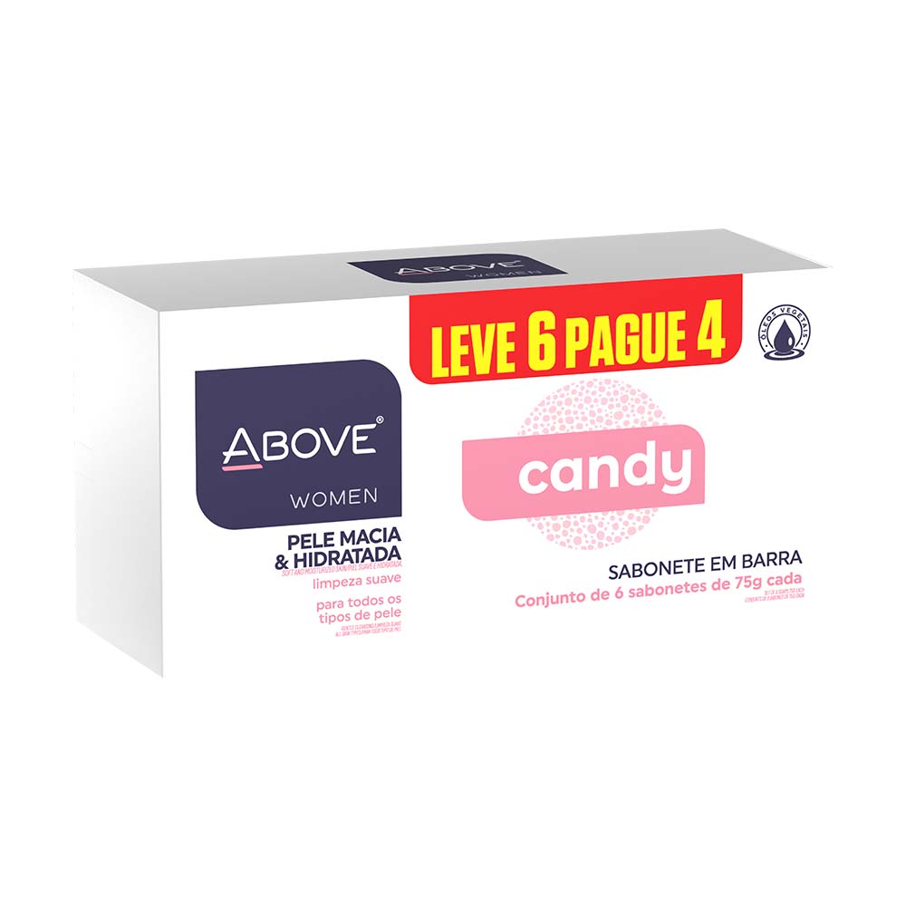 SABONETE ABOVE 75G LEVE 6 PAGUE 4 CANDY