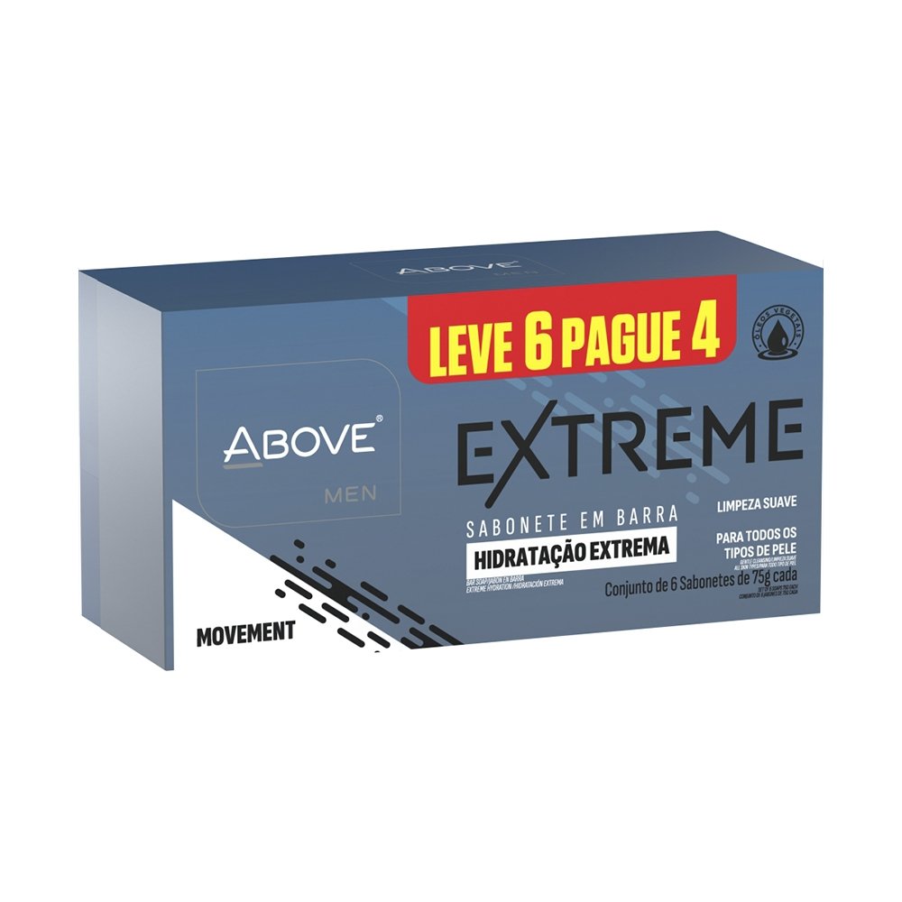 SABONETE ABOVE 75G LEVE 6 PAGUE 4 EXTREME MOVEMENT