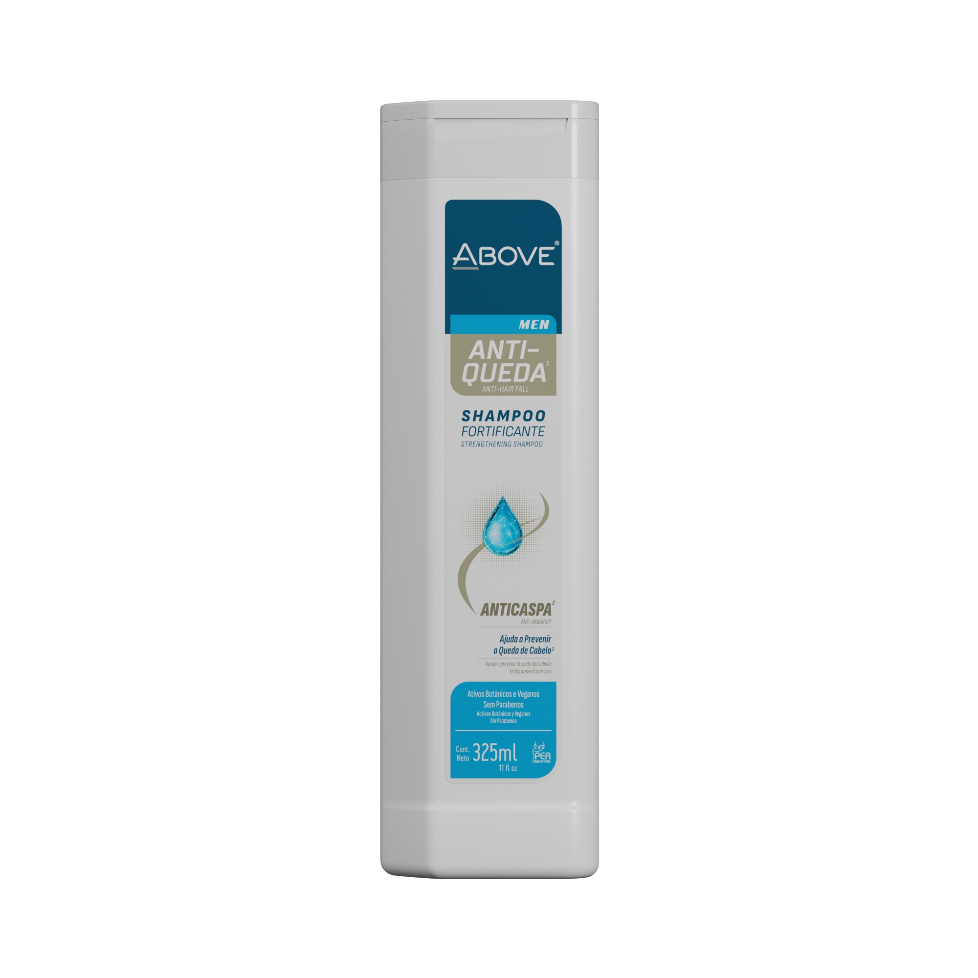 SHAMPOO ABOVE MEN 325ML ANTICASPA E ANTIQUEDA