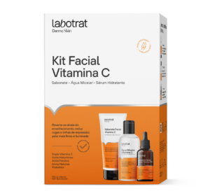 KIT VITAMINA C LABOTRAT COM 3 UNIDADES SABONETE+LOCAO+HIDRATANTE