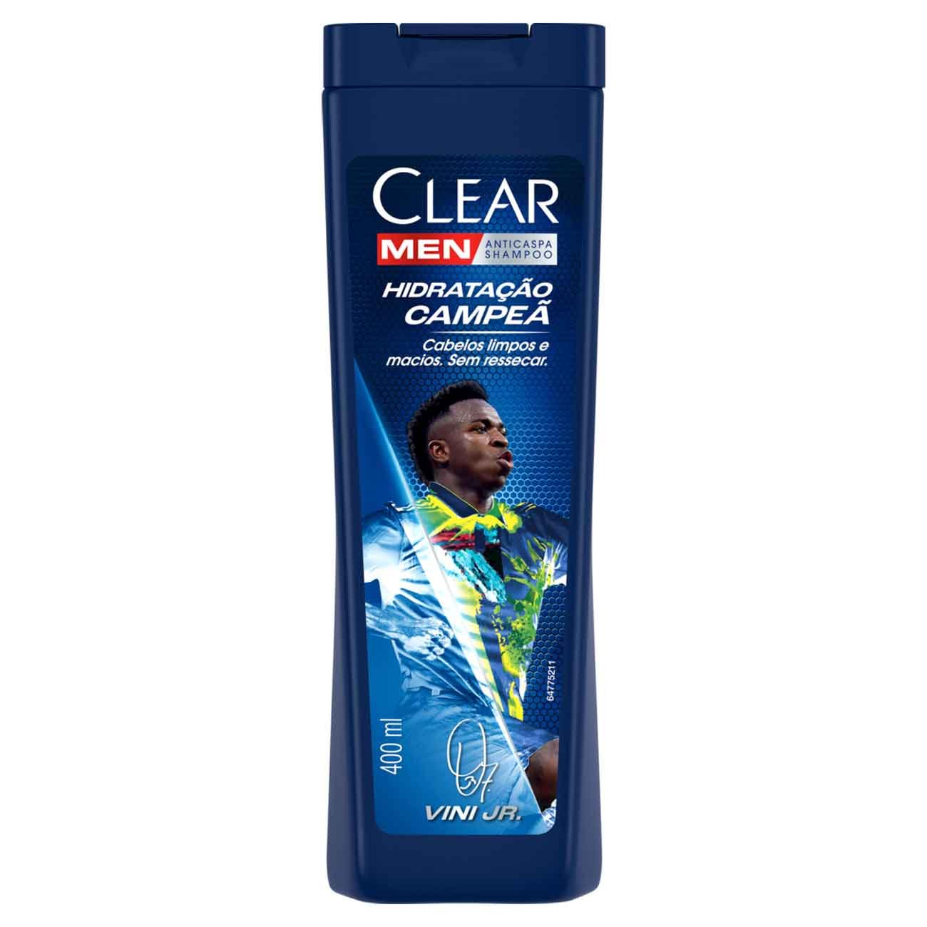 SHAMPOO CLEAR 400ML MEN HIDRATACAO CAMPEA VINI JR