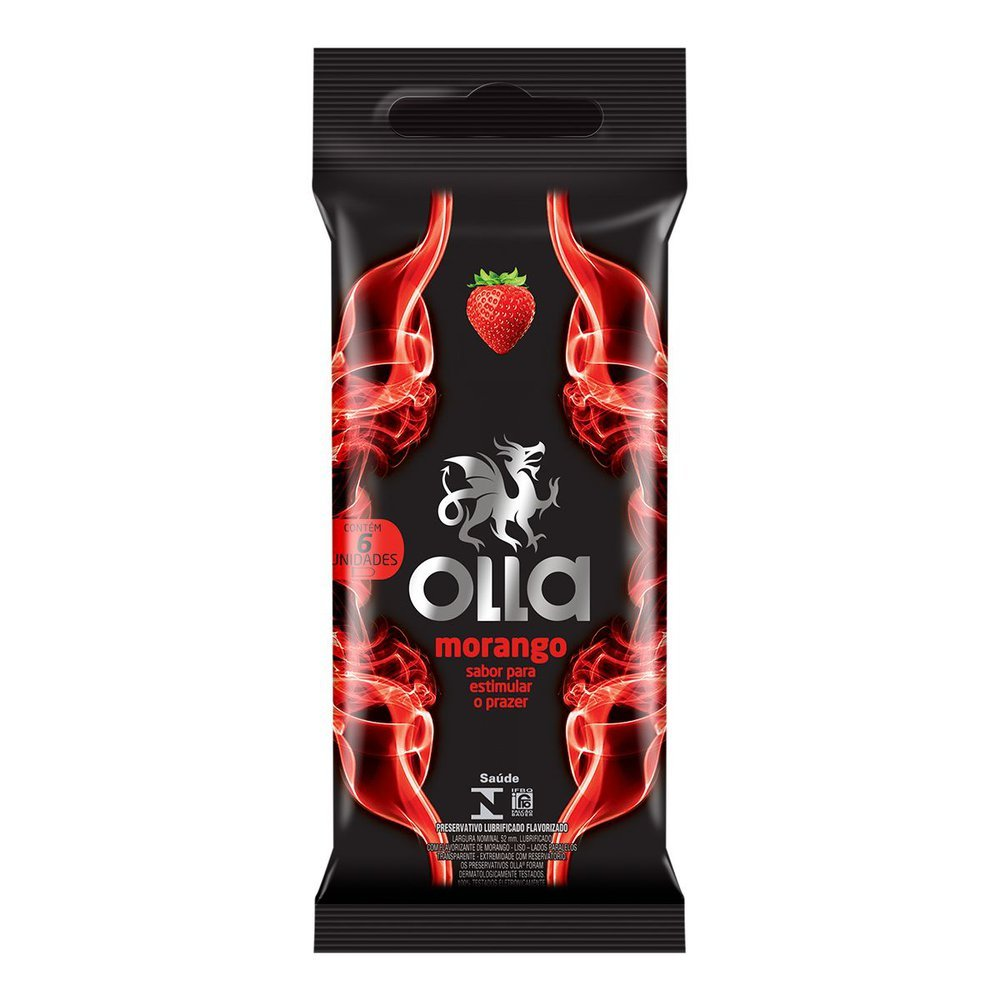 PRESERVATIVO OLLA C/6UN MORANGO