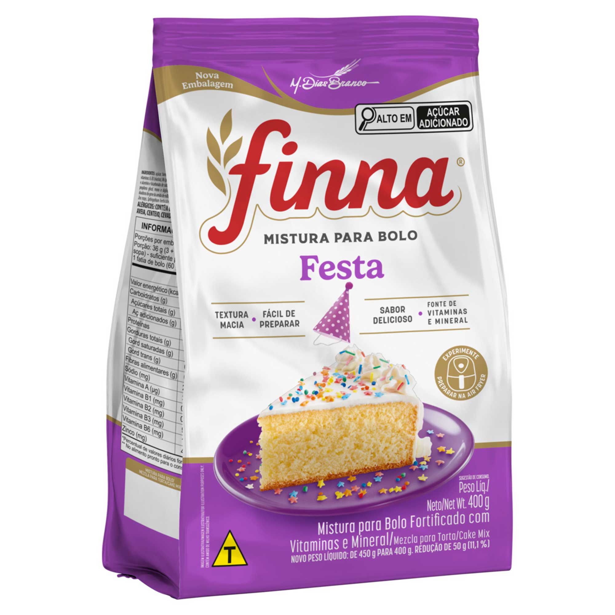 MISTURA PARA BOLO FINNA 400G FESTA