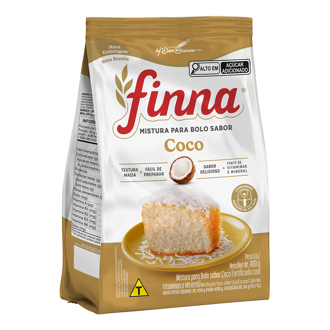 MISTURA PARA BOLO FINNA 400G COCO