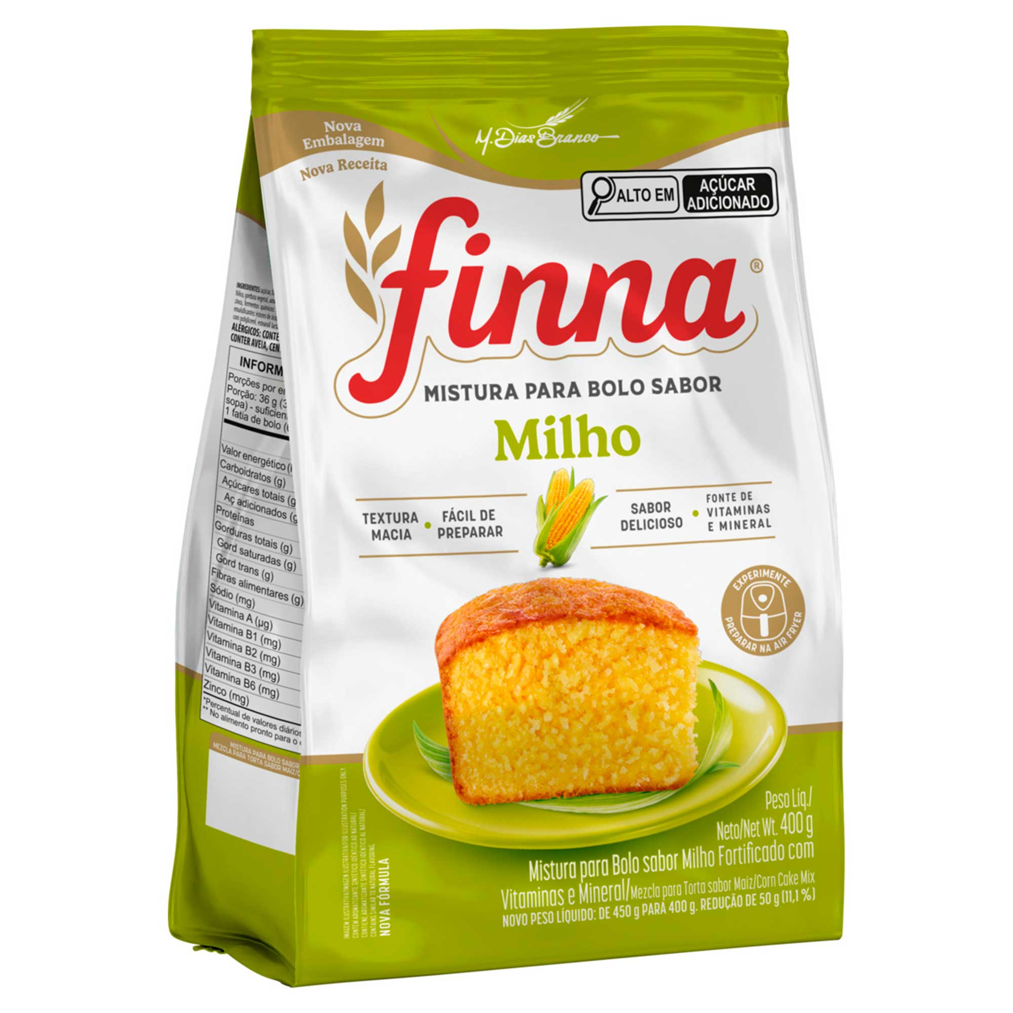 MISTURA PARA BOLO FINNA 400G MILHO