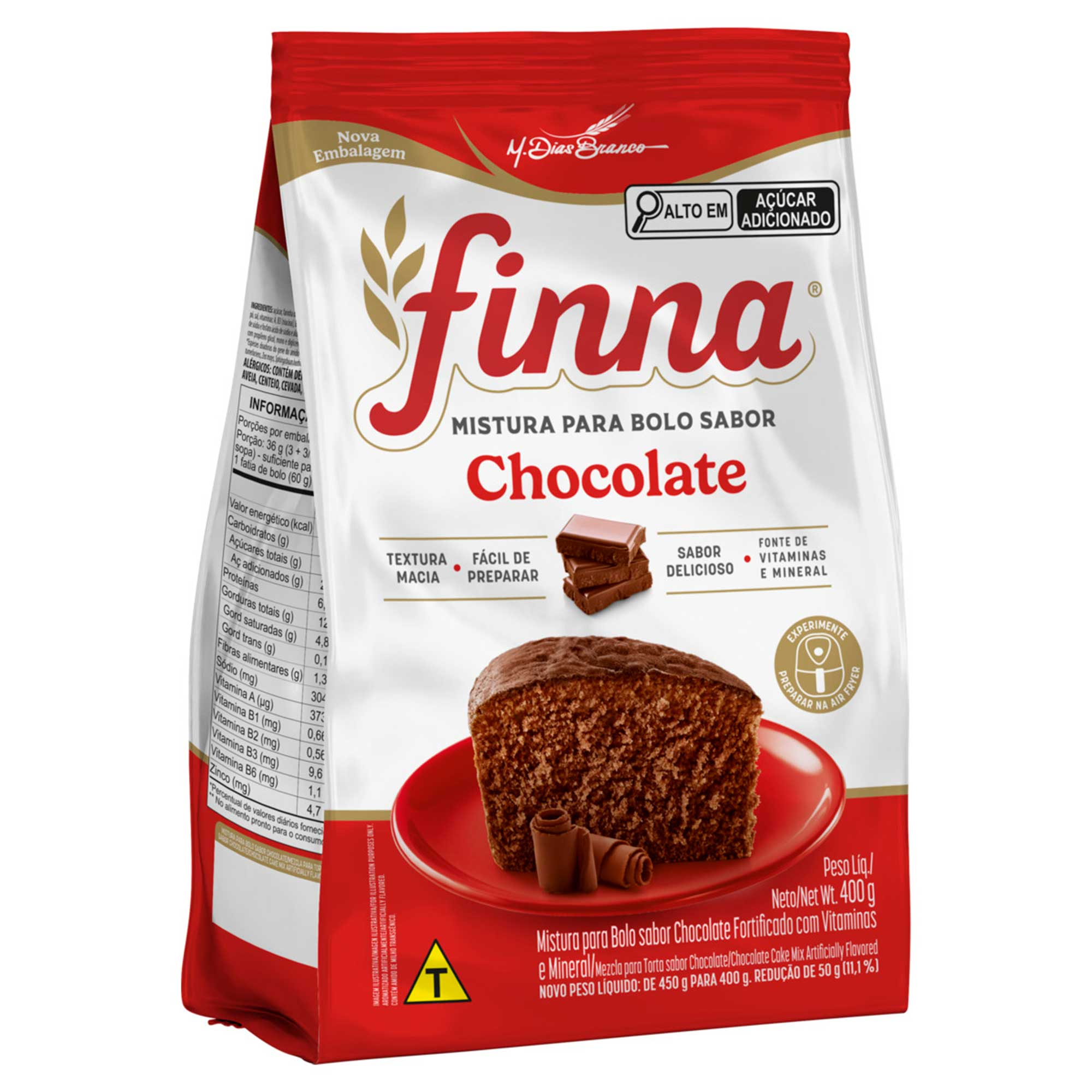 MISTURA PARA BOLO FINNA 400G CHOCOLATE