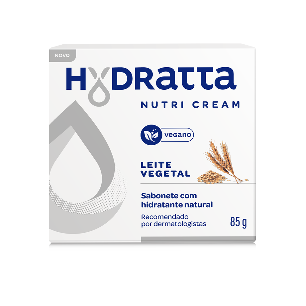 SABONETE HYDRATTA 85G LEITE VEGETAL - BRANCO
