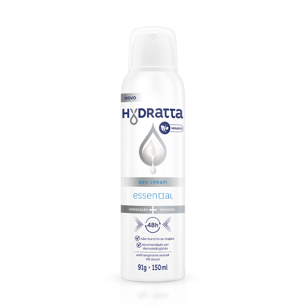 DESODORANTE AEROSOL HYDRATTA 150ML ESSENTIAL - AZUL