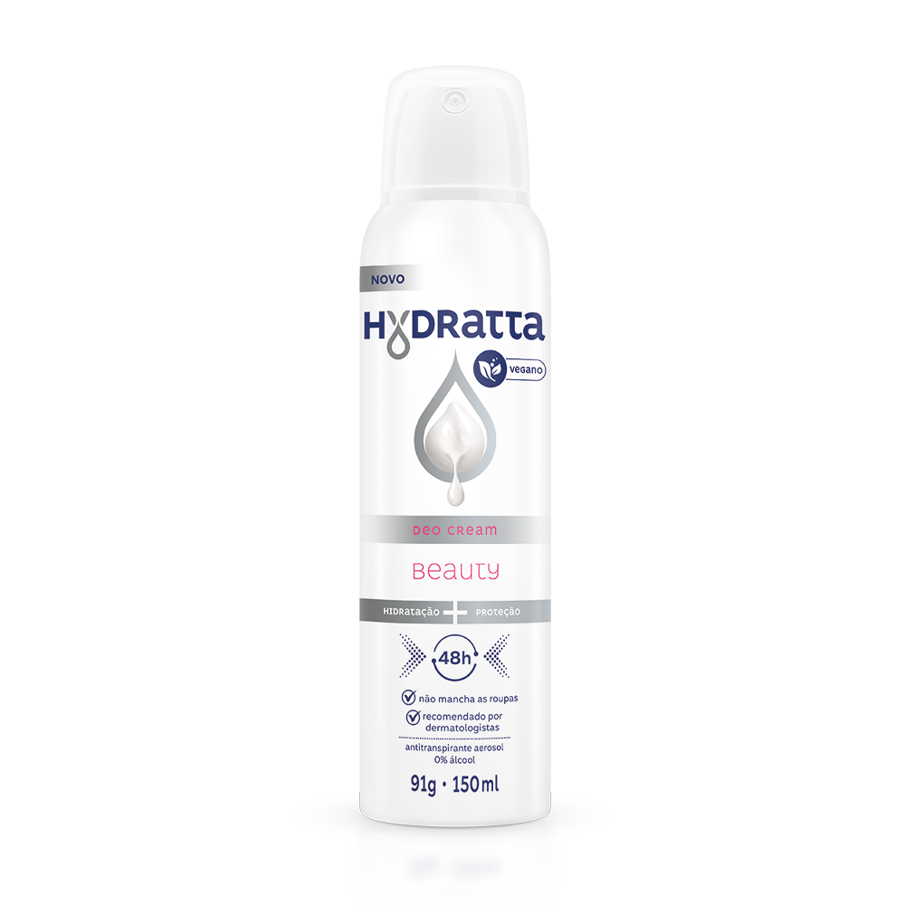 DESODORANTE AEROSOL HYDRATTA 48H 150ML BEAUTY - ROSA