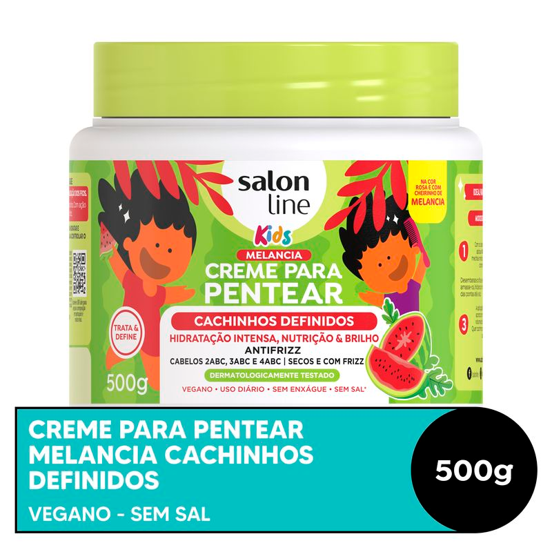 CREME DE PENTEAR SALON LINE 500G KIDS MELANCIA