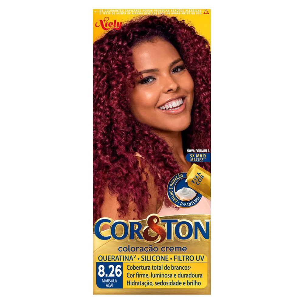COLORACAO COR&TON MKIT 8.26 MARSALA ACAI