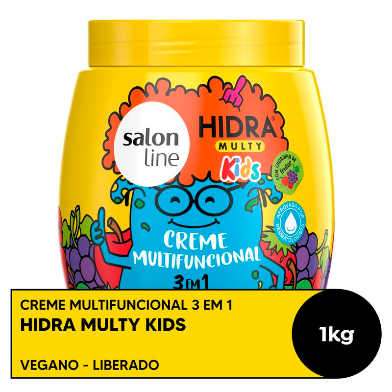 CREME MULTIFUNCIONAL SALON LINE HIDRA 3EM1 1KG KIDS MULTY
