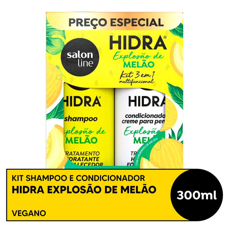 SHAMPOO + CONDICIONADOR SALON LINE HIDRA 300ML MELAO