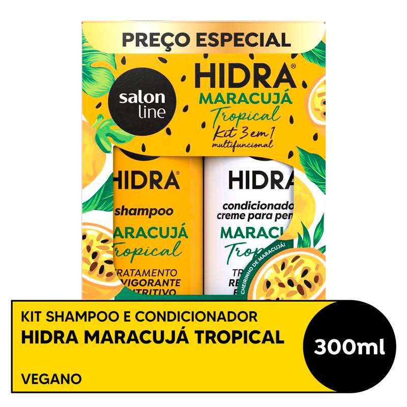 SHAMPOO + CONDICIONADOR SALON LINE HIDRA 300ML MARACUJA