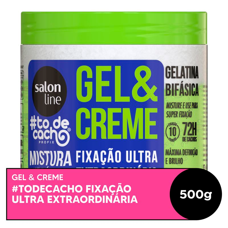 GELACREME SALON LINE TODECACHO 500G FIXACAO ULTRA