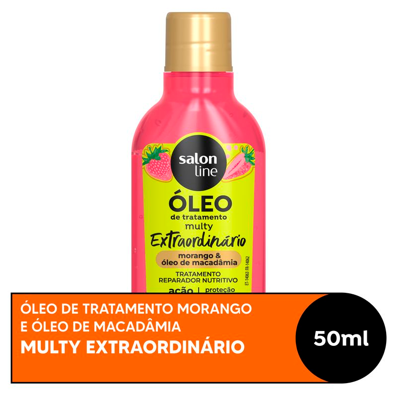 OLEO REPARADOR SALON LINE CACHOS DOS SONHOS 50ML MORANGO