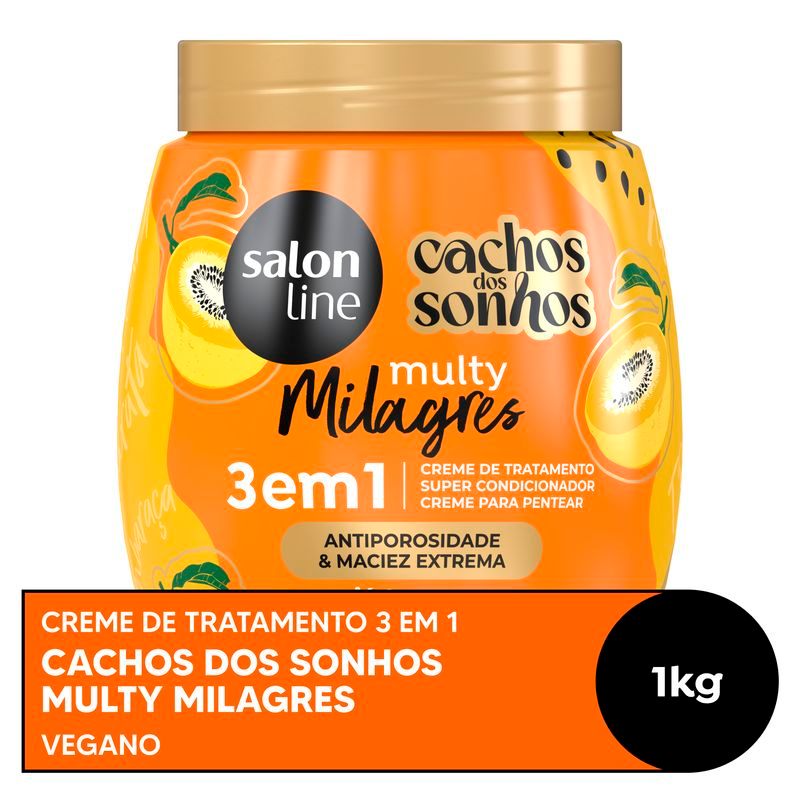 CREME SALON LINE CACHOS DOS SONHOS 1KG MARACUJA
