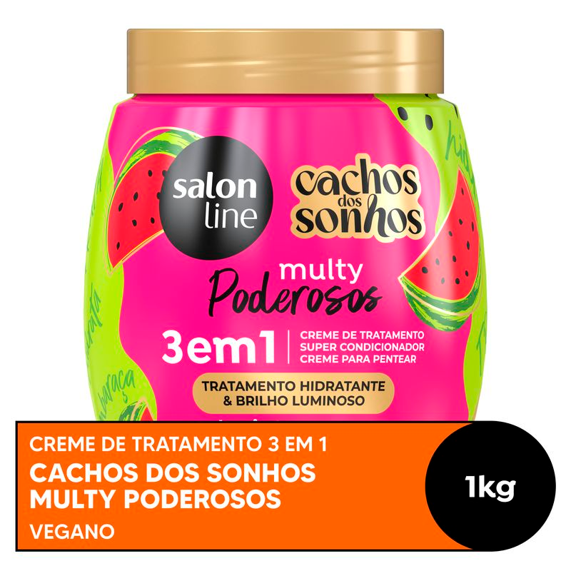 CREME SALON LINE CACHOS DOS SONHOS 1KG MELANCIA
