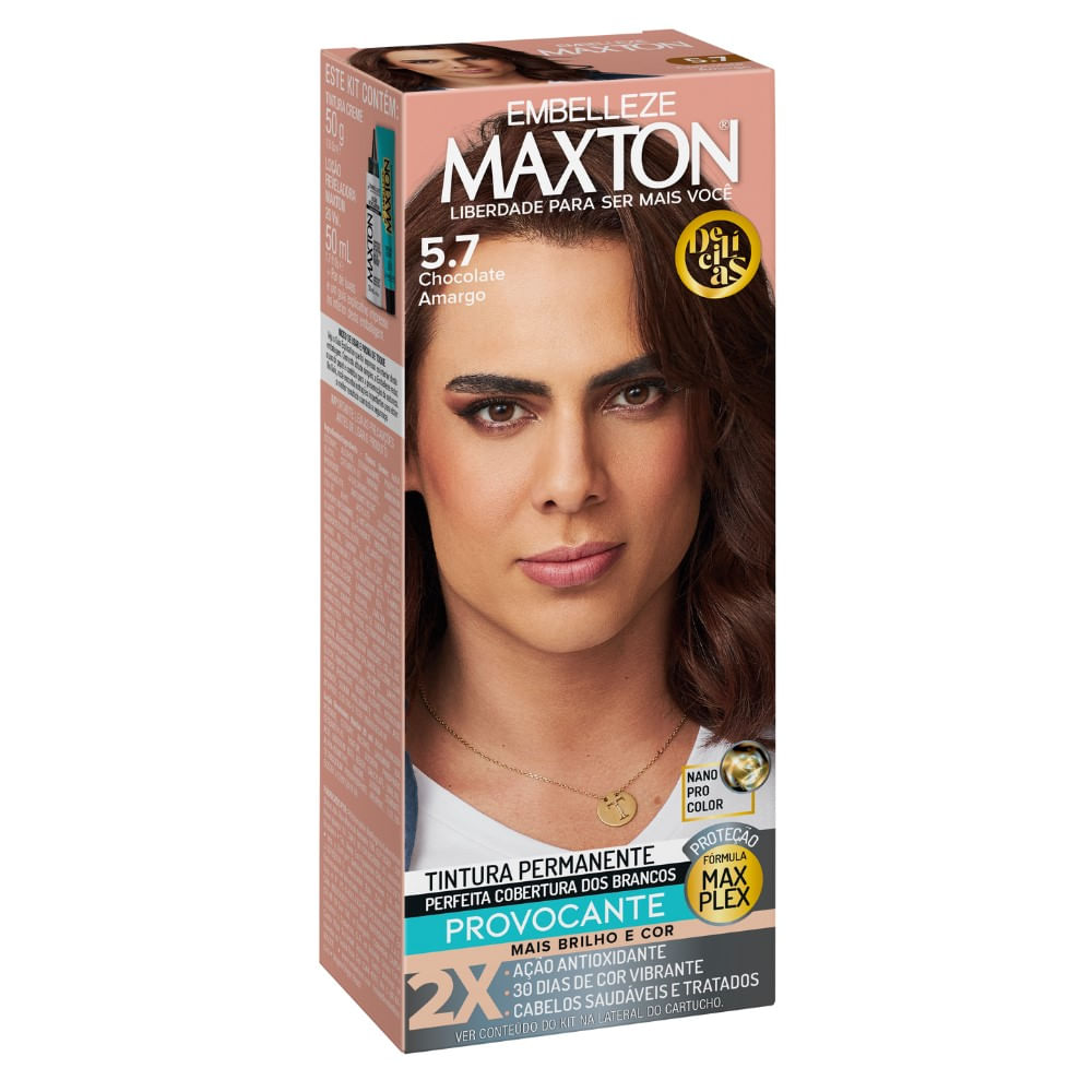 COLORACAO MAXTON KIT PRAT. 5.7 CHOCOLATE AMARGO