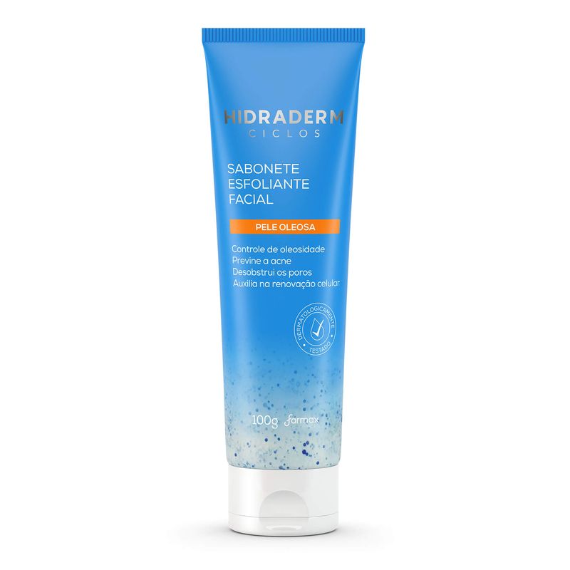 SABONETE ESFOLIANTE FACIAL HIDRADERM CICLOS 100G
