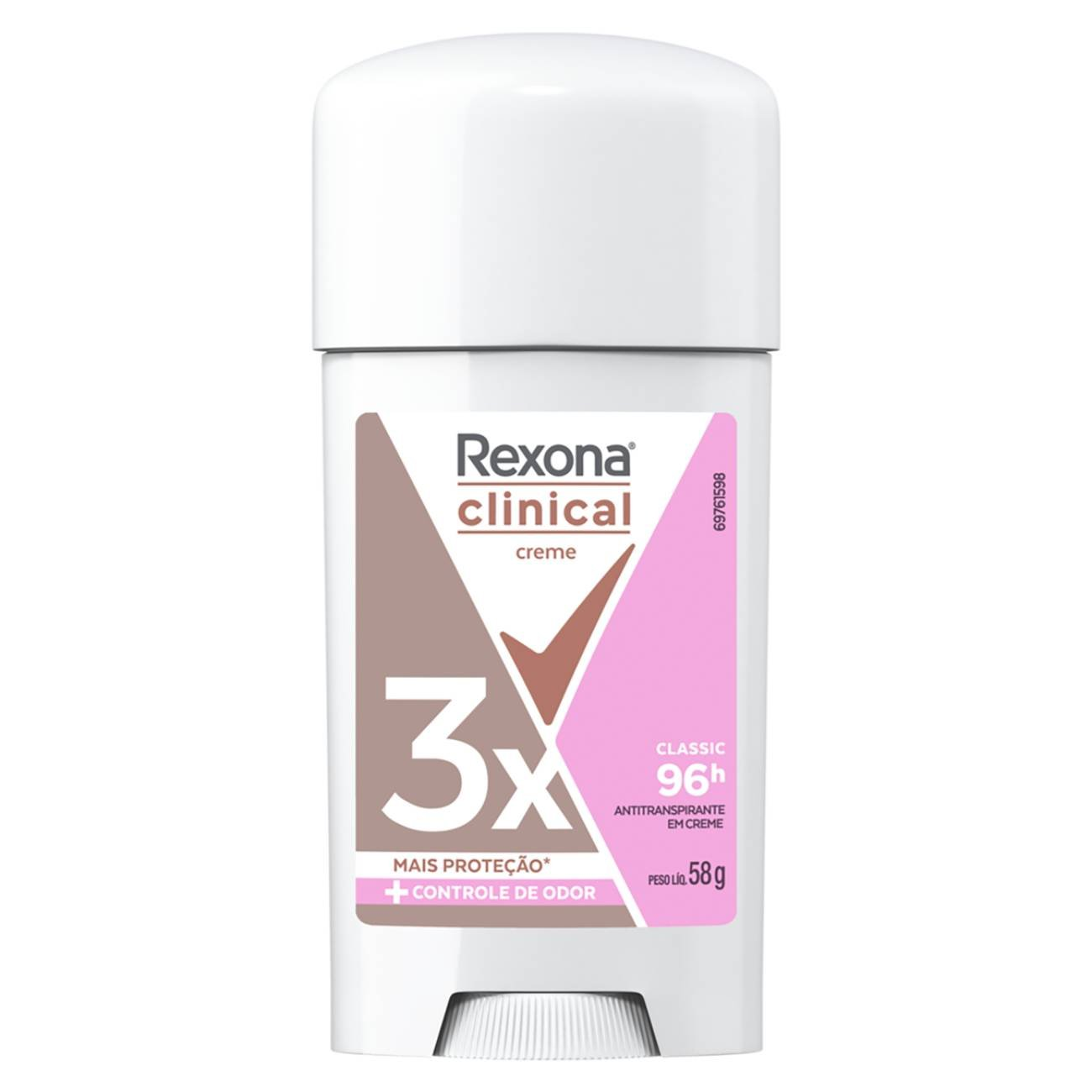 DESODORANTE CREME REXONA CLINICAL 58G CLASSIC WOMEN