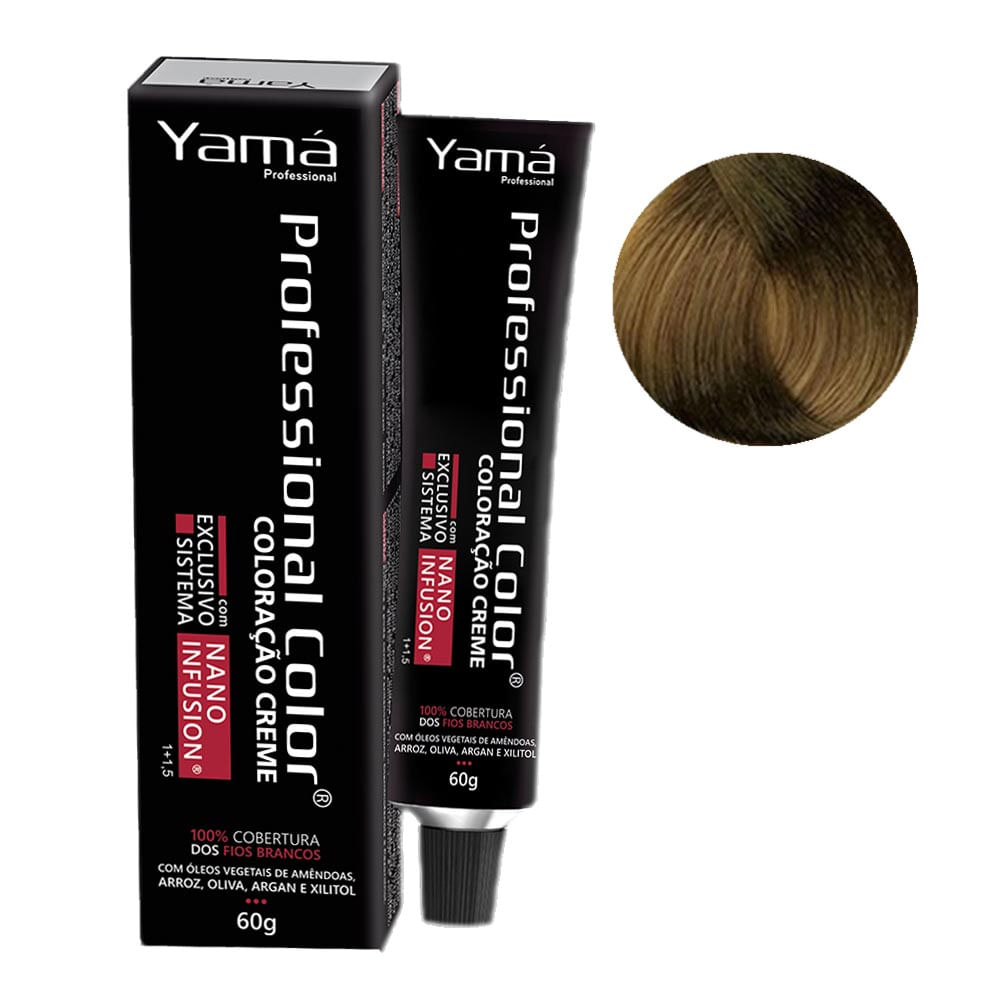 COLORACAO YAMA NANO INFUSION 7.31 LOURO MEDIO DOURADO ACINZENTADO