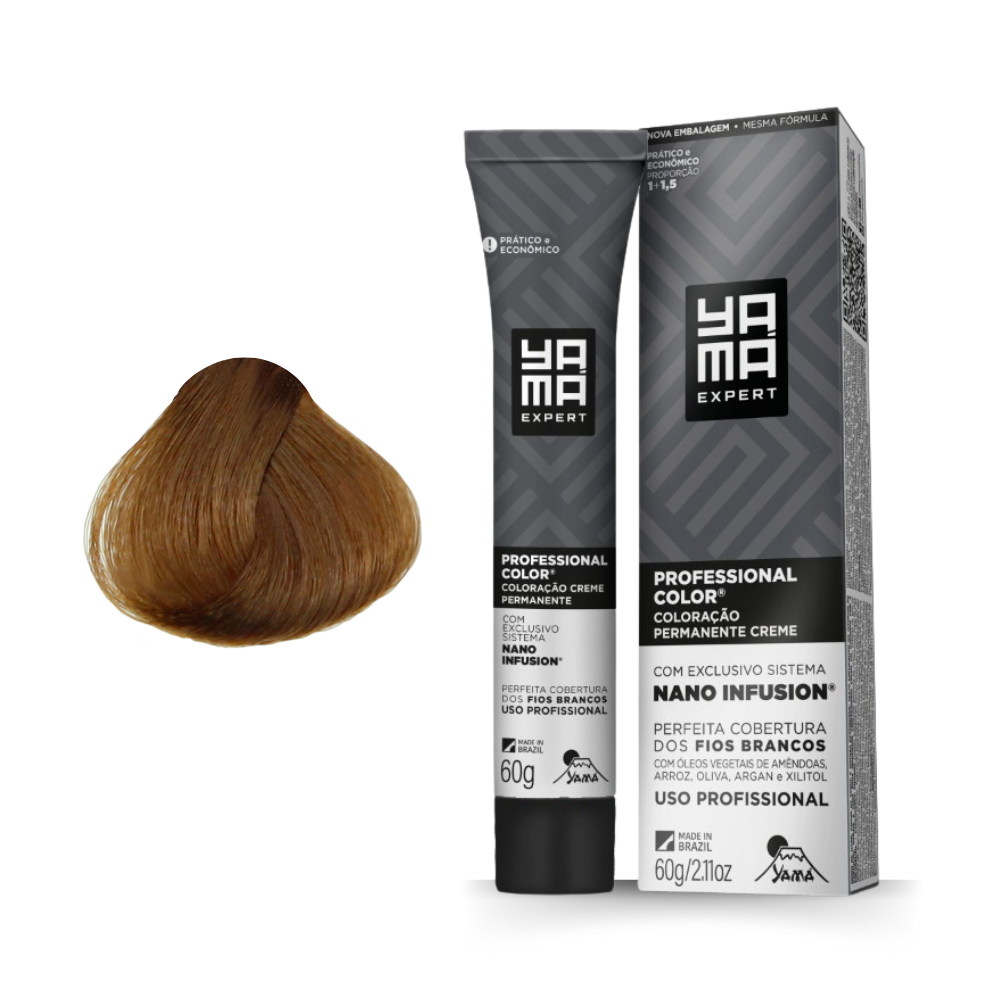 COLORACAO YAMA NANO INFUSION 7.7 LOURO MEDIO MARROM