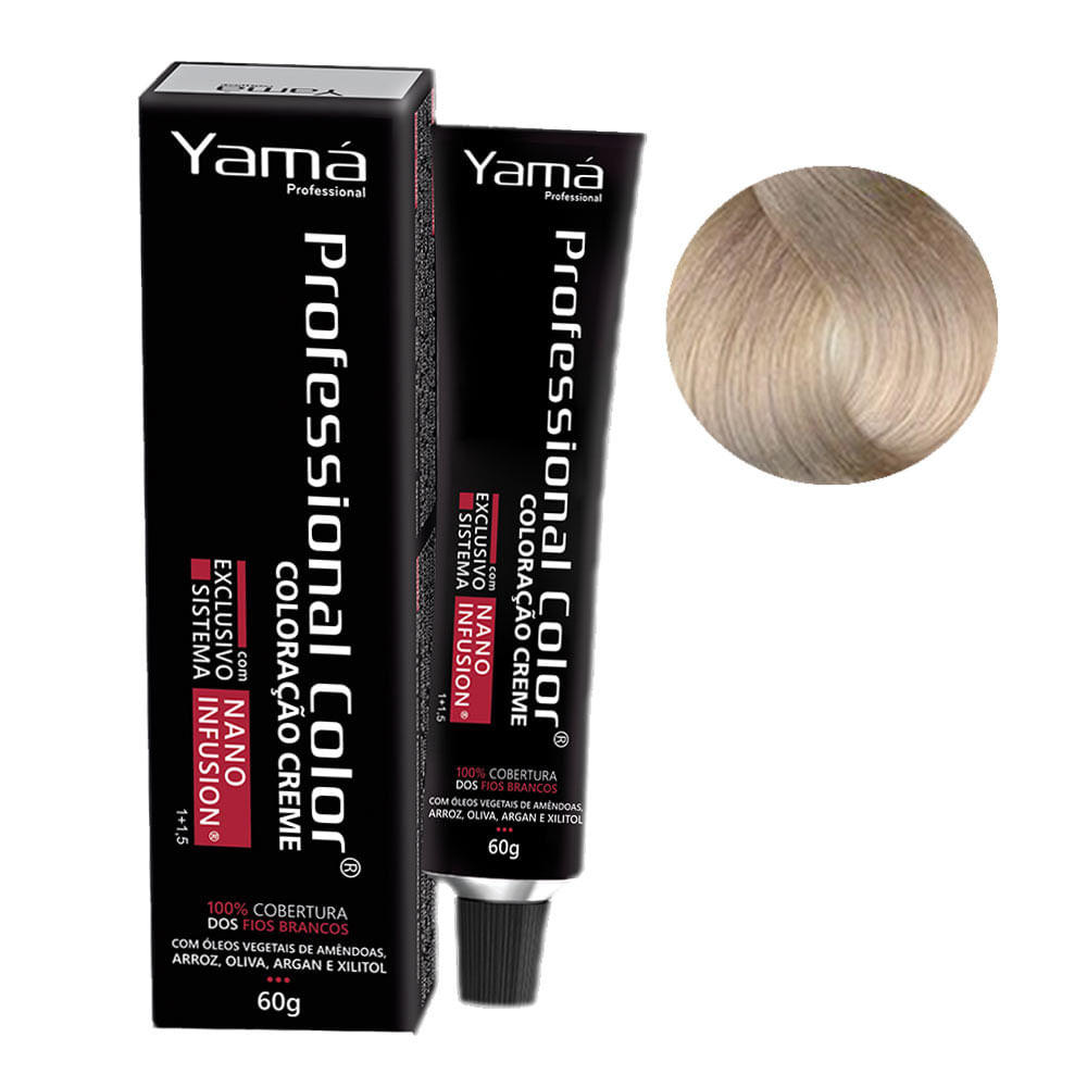 COLORACAO YAMA NANO INFUSION 10.89 SEM AMONIA LOURO CLARISSIMO PEROLA