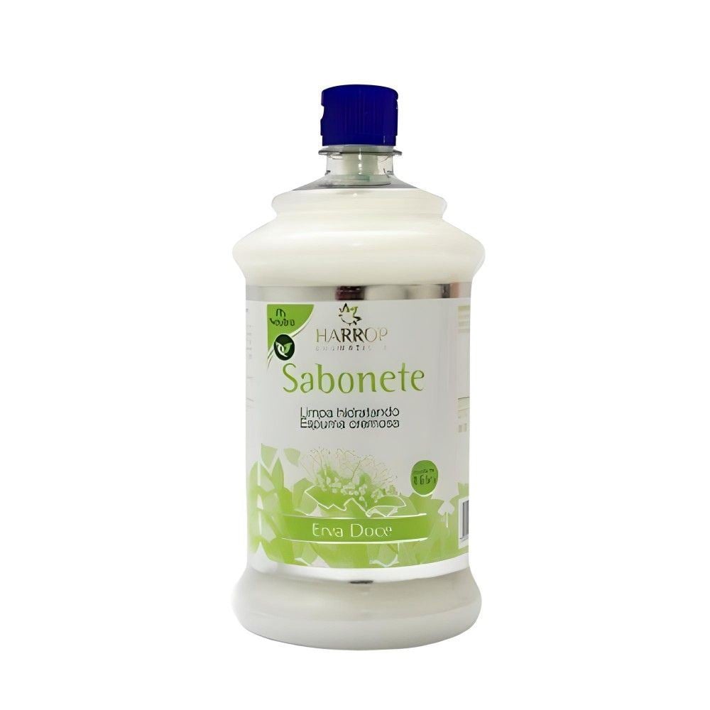 SABONETE LIQUIDO CREMOSO HARROP BECKER 1L REFIL FLIP ERVA DOCE