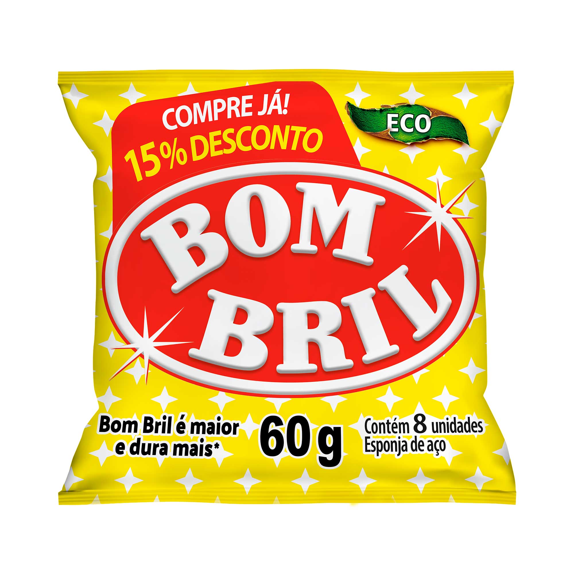LA DE ACO BOMBRIL DESCONTO 15% 14X8 UNIDADES