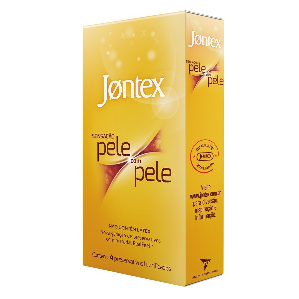PRESERVATIVO JONTEX LUBRIFICADO C/4UN PELE. C/ PELE