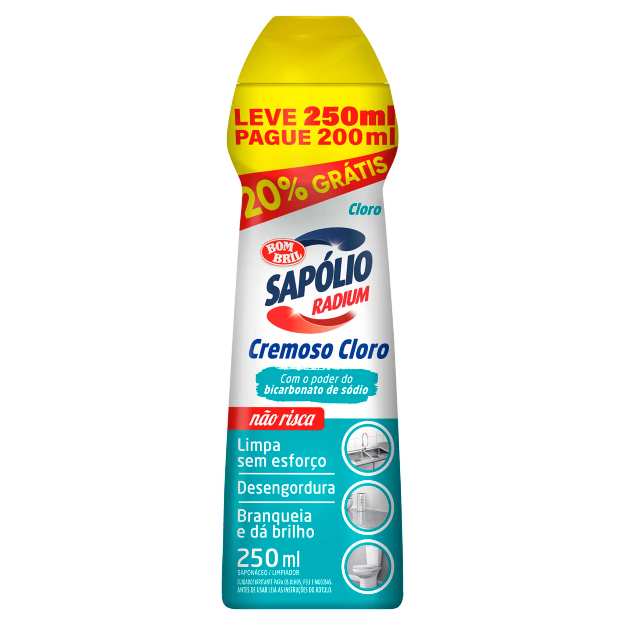SAPOLIO RADIUM CREMOSO 250ML GRATIS 20% CLORO