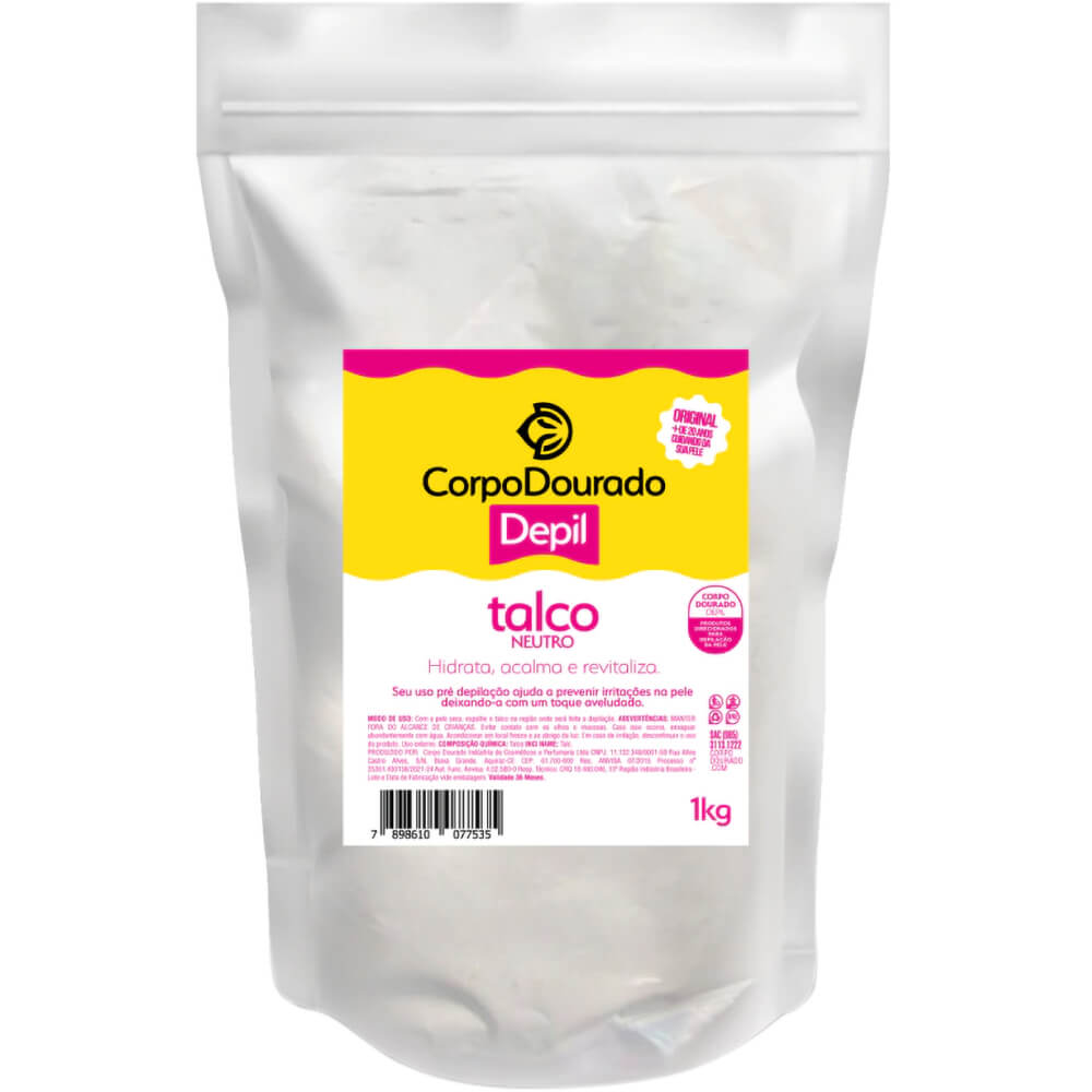 TALCO CORPO DOURADO DEPIL 1KG