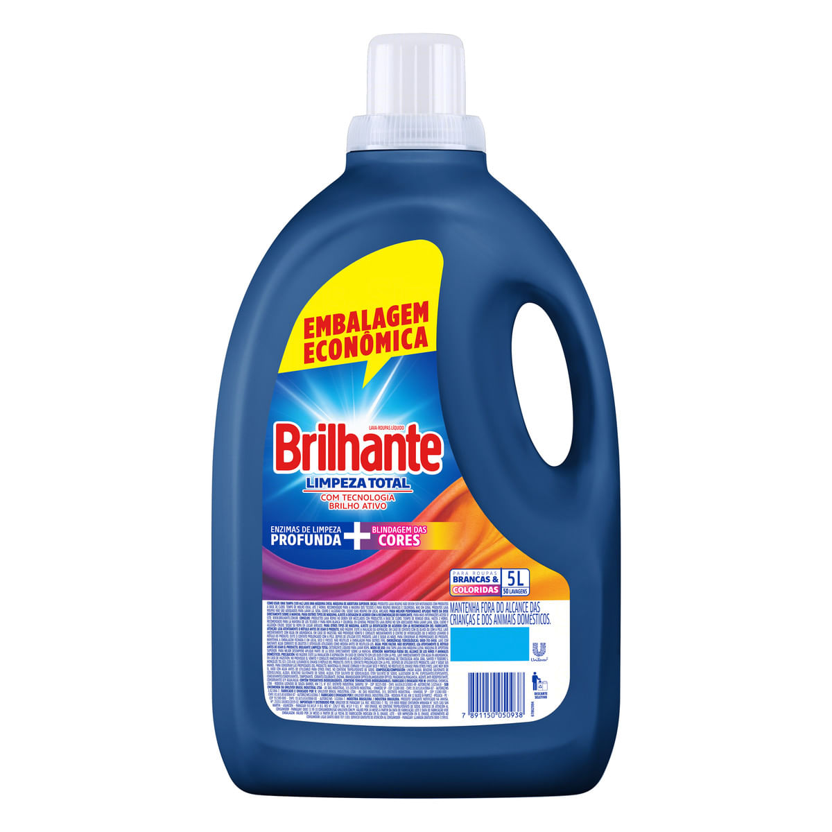 DETERGENTE LIQUIDO BRILAHNTE 5L LIMPEZA TOTAL