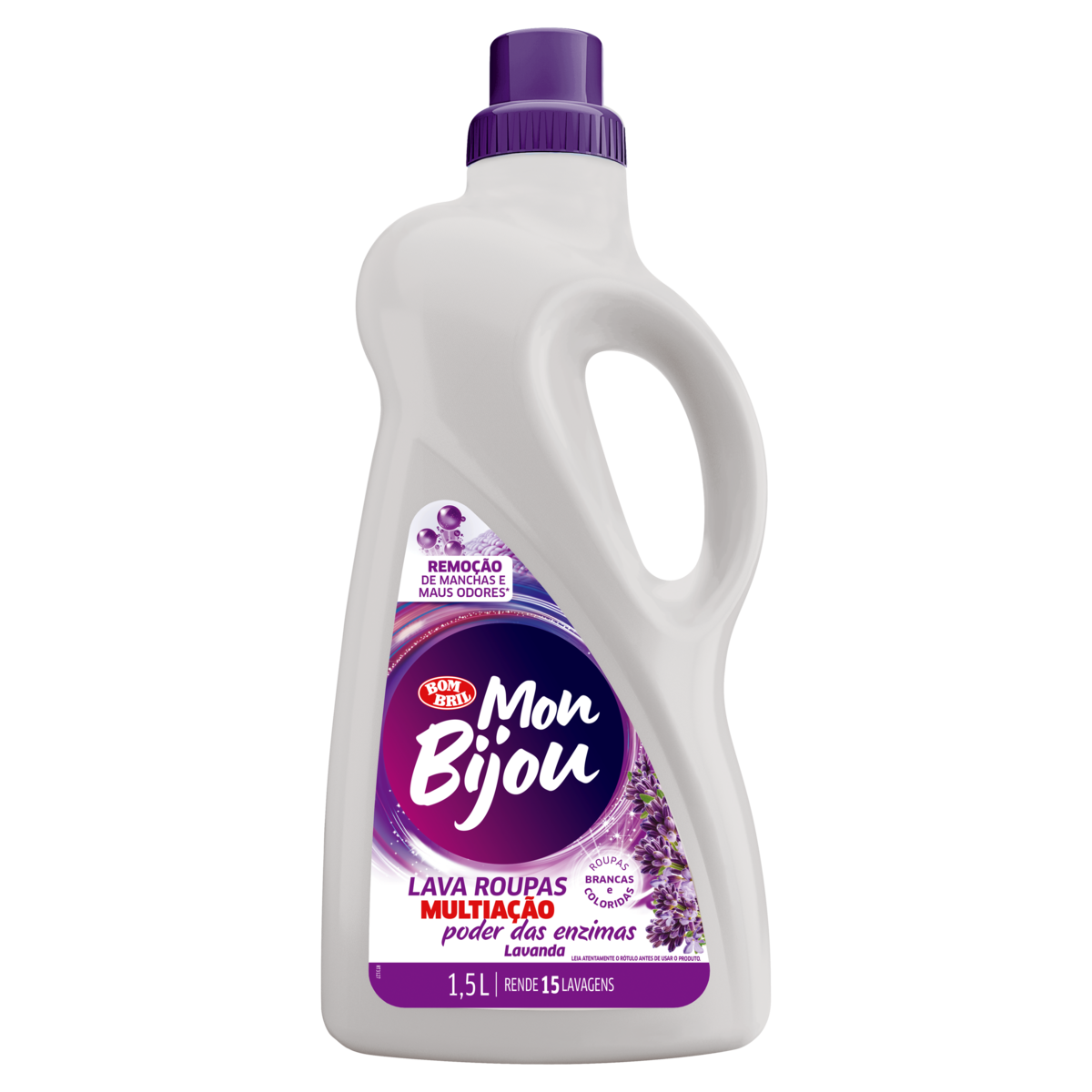 LAVA ROUPAS LIQUIDO MON BIJOU 1,5L LAVANDA