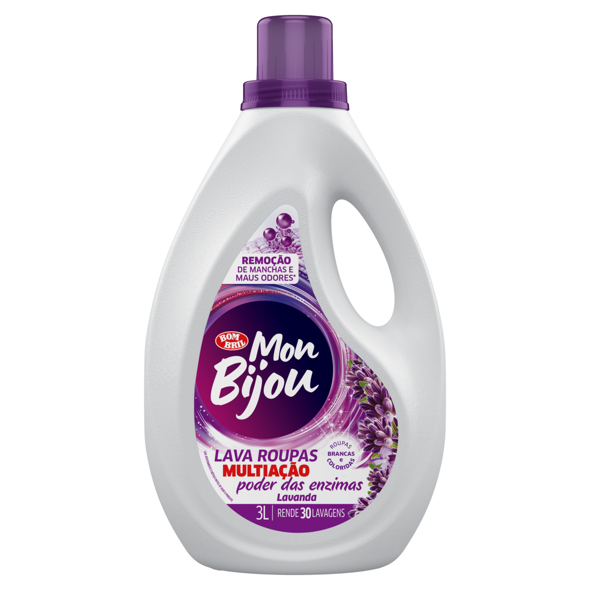 LAVA ROUPAS LIQUIDO MON BIJOU 3L LAVANDA