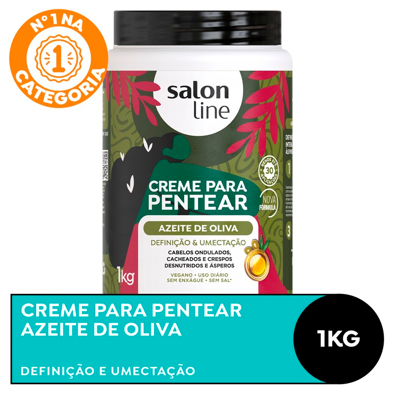 CREME DE PENTEAR SALON LINE 1KG AZEITE DE OLIVA