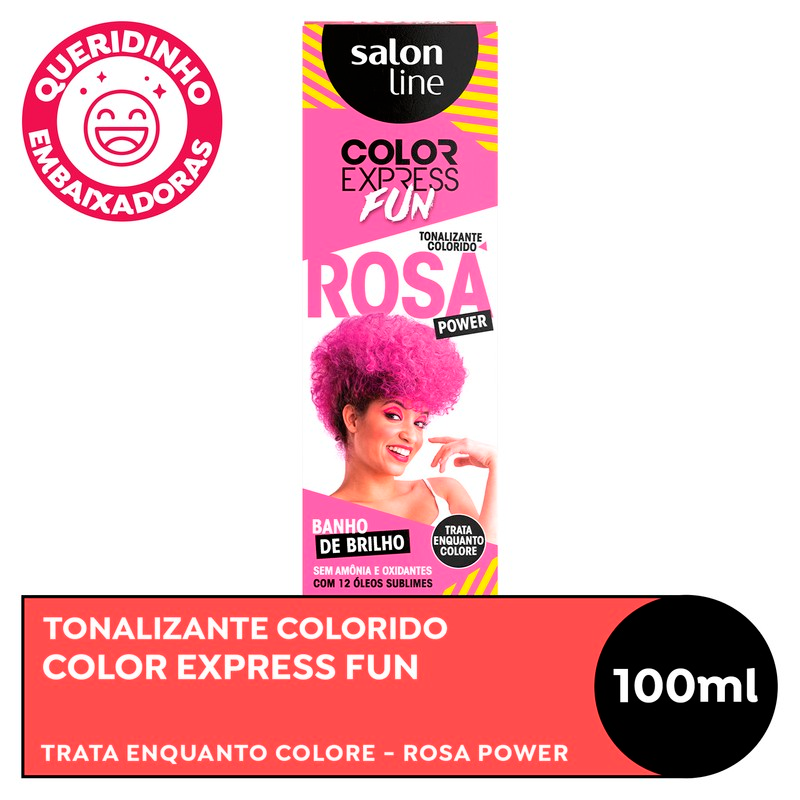COLORACAO SALON LINE KIT COLOR EXPRESS FUN 100ML ROSA POWER