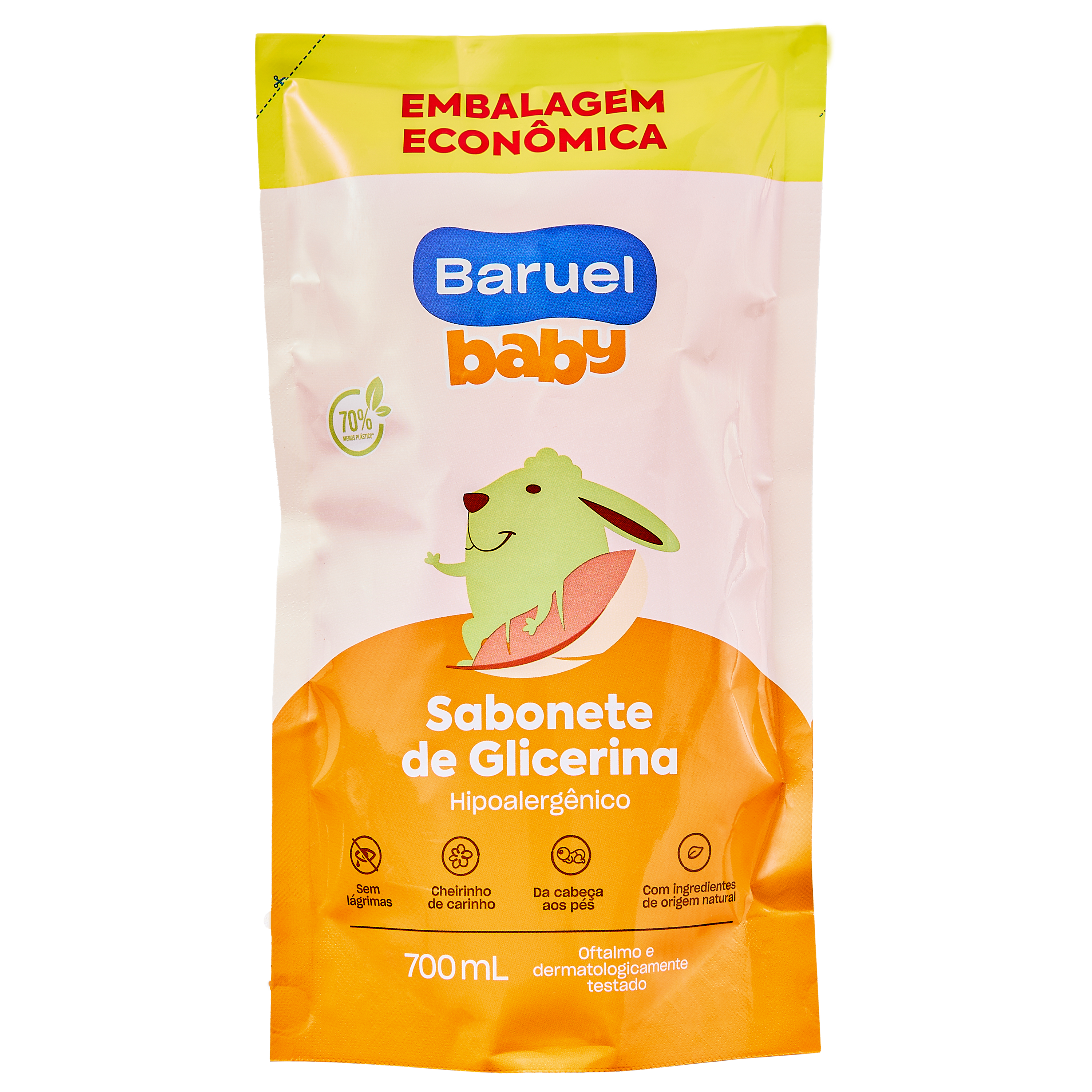 SABONETE LQ BARUEL BABY REFIL 700ML GLICERINA