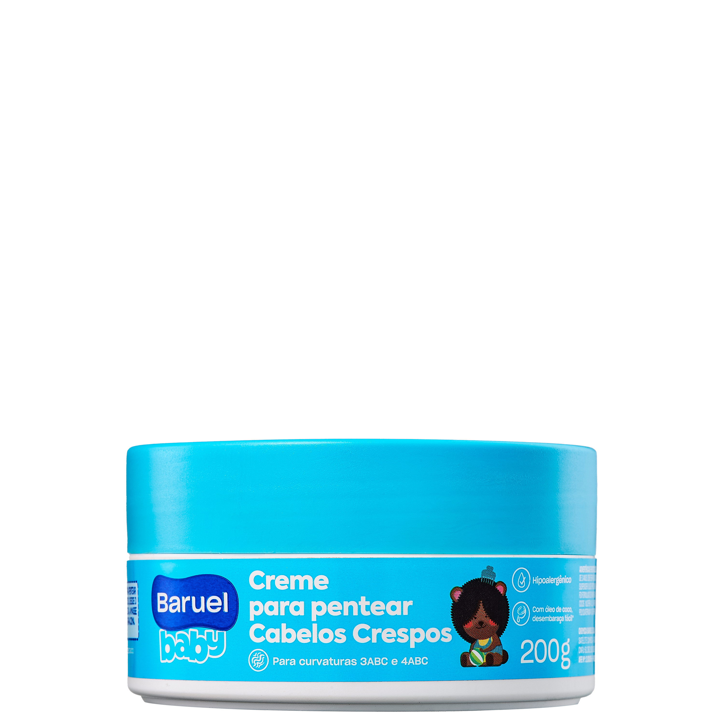 CREME DE PENTEAR BARUEL BABY 200G CABELOS CRESPOS