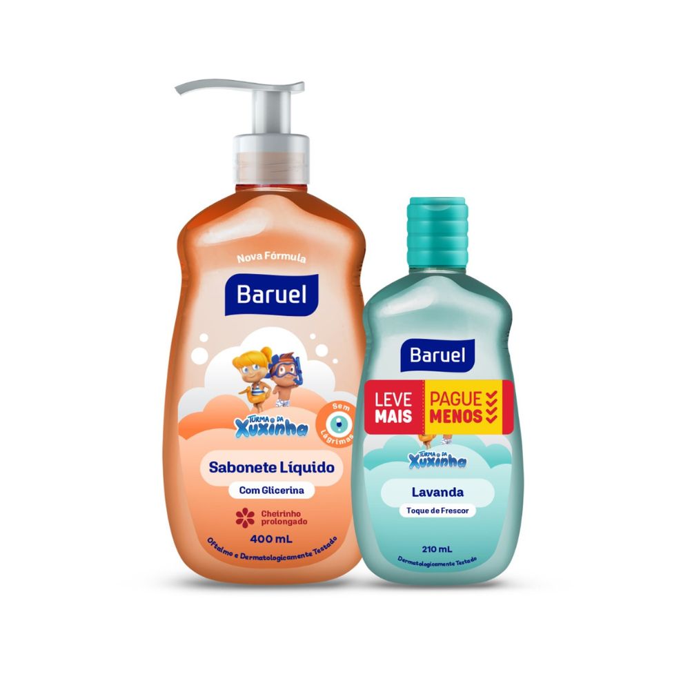 SABONETE LIQUIDO BARUEL BABY 400ML+ LAVANDA 210ML