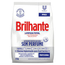 DETERGENTE EM PO BRILHANTE 4KG SEM PERFUME