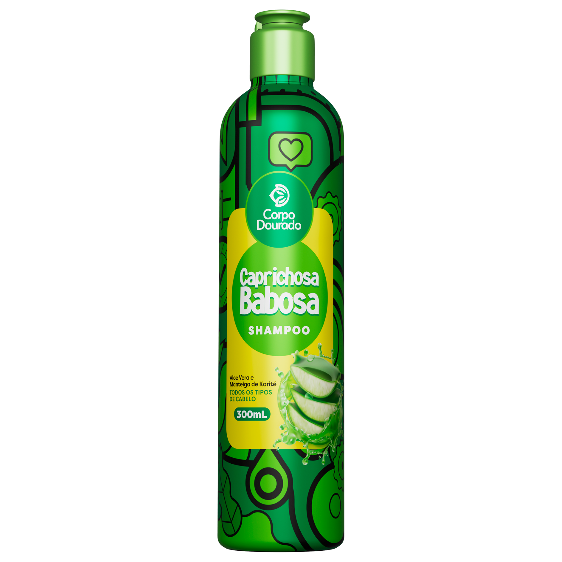 SHAMPOO CORPO DOURADO 300ML CAPRICHOSA BABOSA