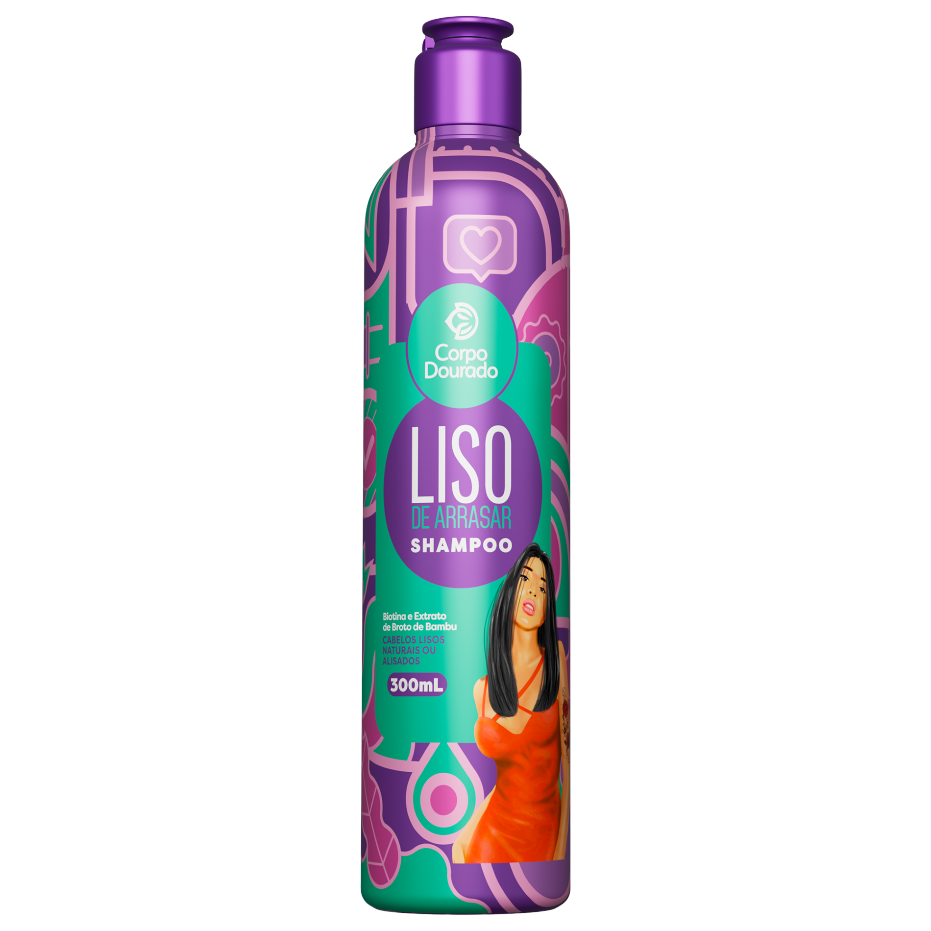 SHAMPOO CORPO DOURADO 300ML LISO DE ARRASAR